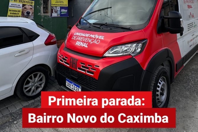 Unidade Móvel de Prevenção leva ações de saúde ao Caximba